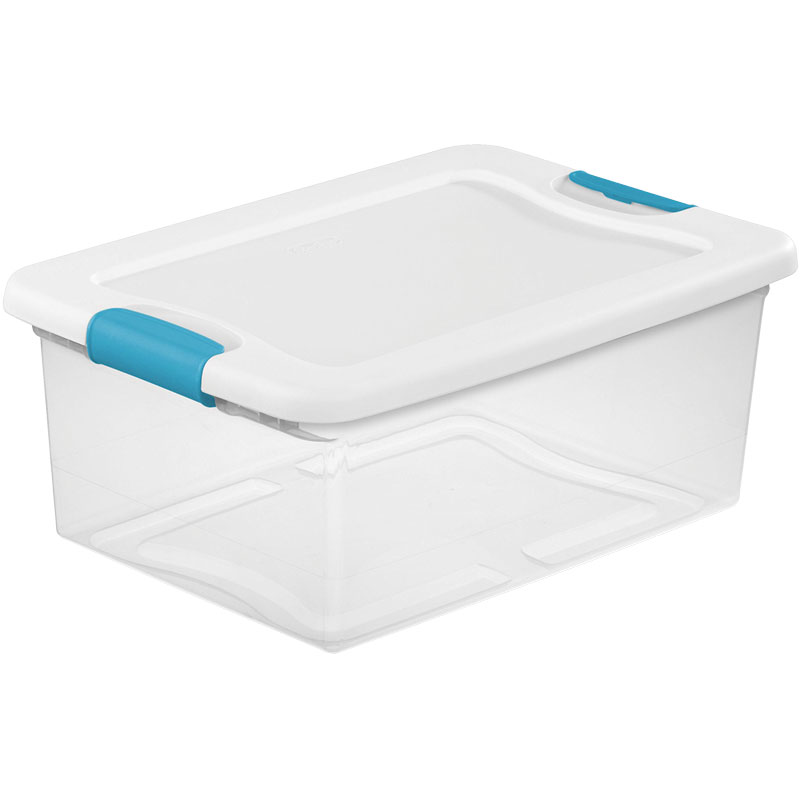 Sterilite® Stackable Latching Storage Tote, 15 Qt.
