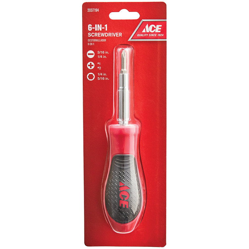 Ace® 6-In-1 Screwdriver