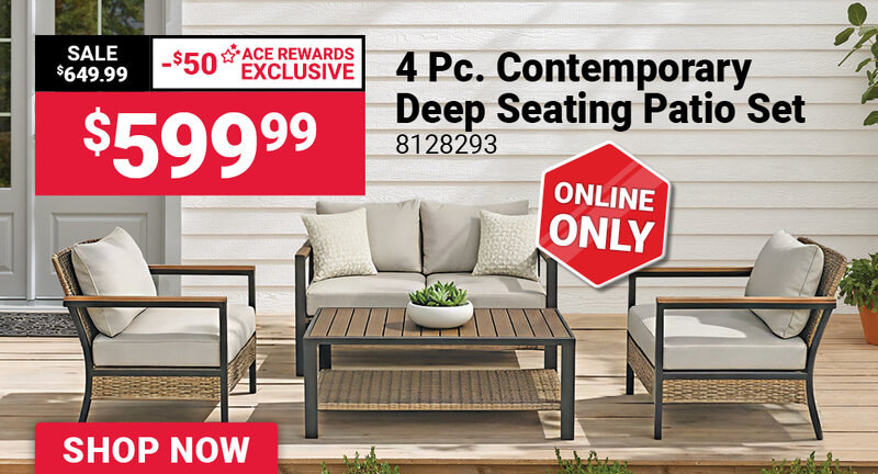 4 Pc. Rhett Contemporary Deep Seating Patio Set