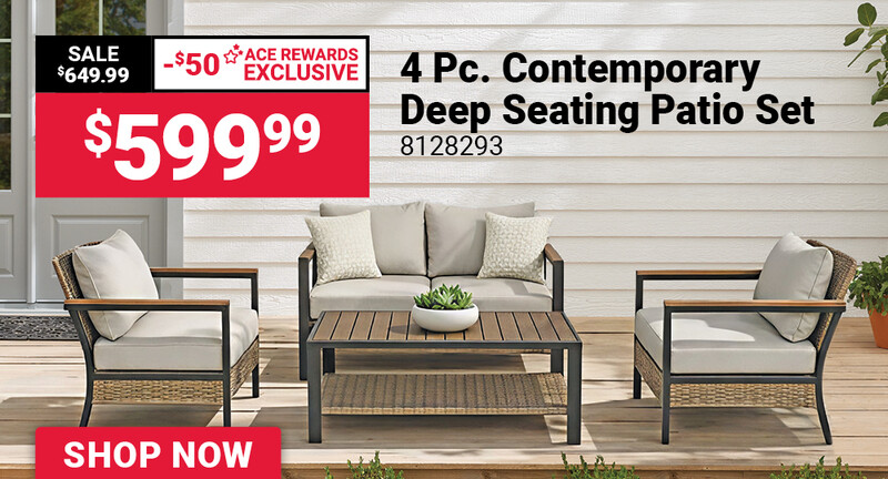 4 Pc. Rhett Contemporary Deep Seating Patio Set