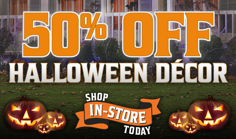 50% off Halloween Decor: In-store Only
