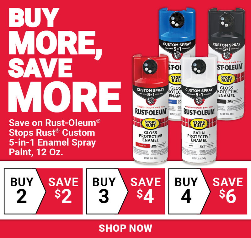 Save on Rust-Oleum® Stops Rust® Custom 5-in-1 Spray Paint