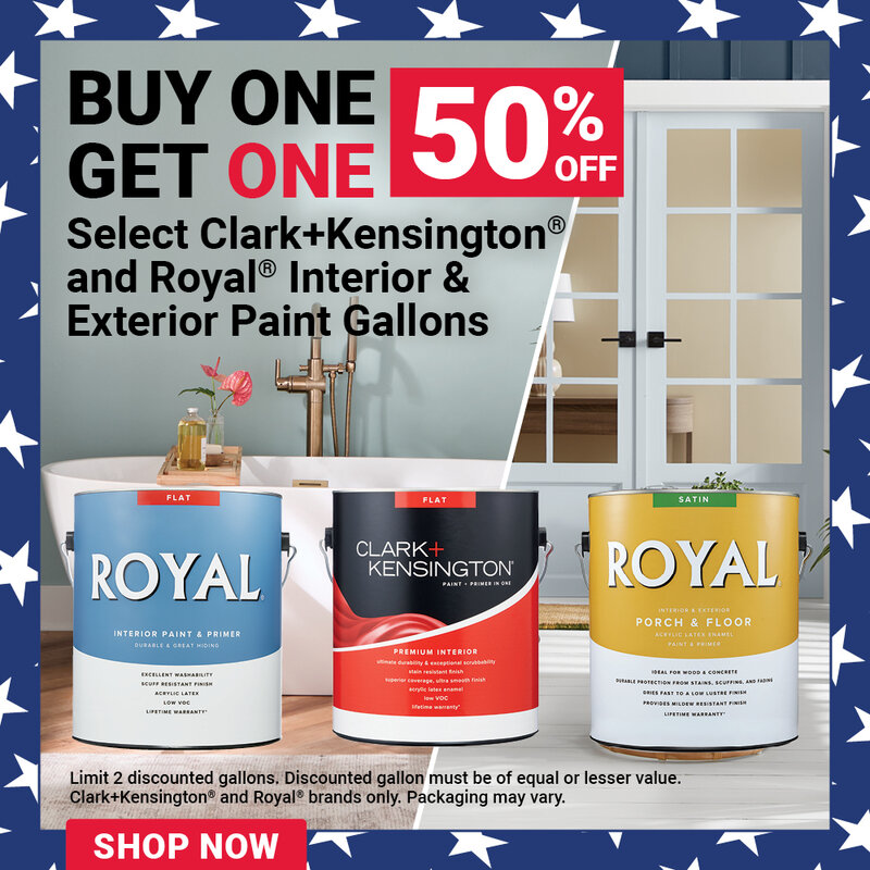 Select Clark-Kensington® and Royal® Interior & Exterior Paint Gallons