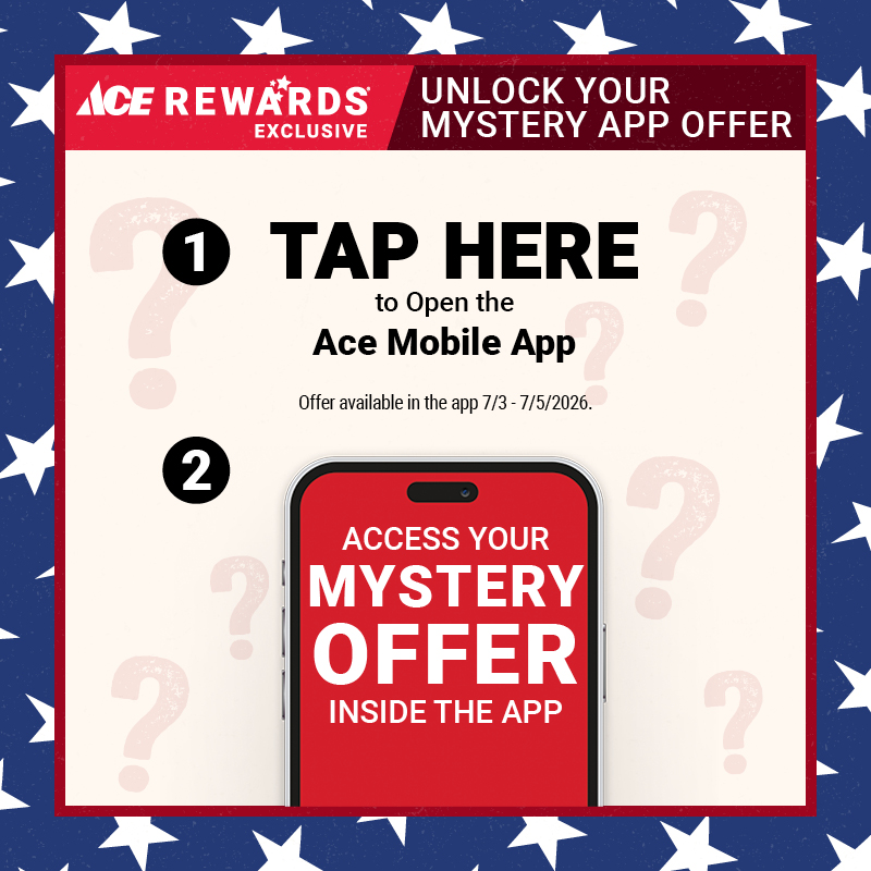 Ace App mystery Offer 4th Of July
