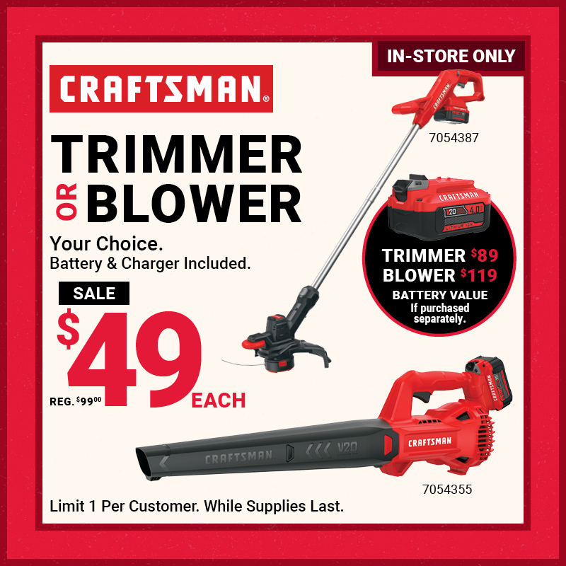 CRAFTSMAN® Trimmer or Blower
