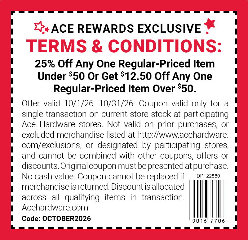 Ace Rewards Exclusive October 2026 Terms & Conditions