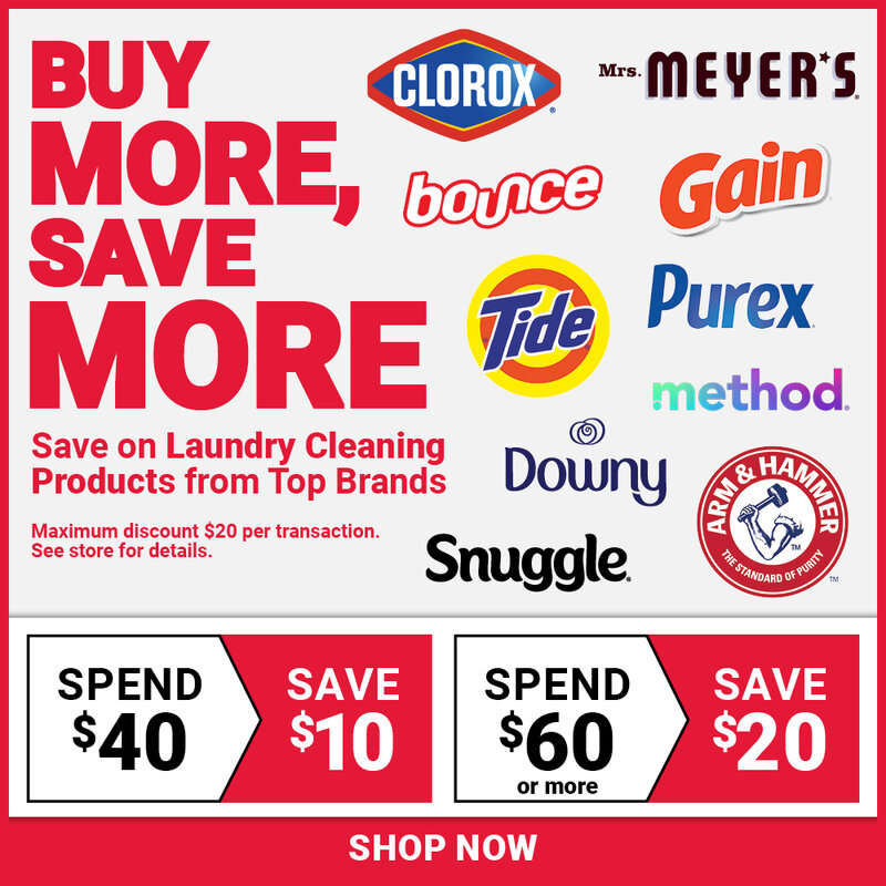 Buy More, Save More On Laundry Cleaning Products From Top Brands